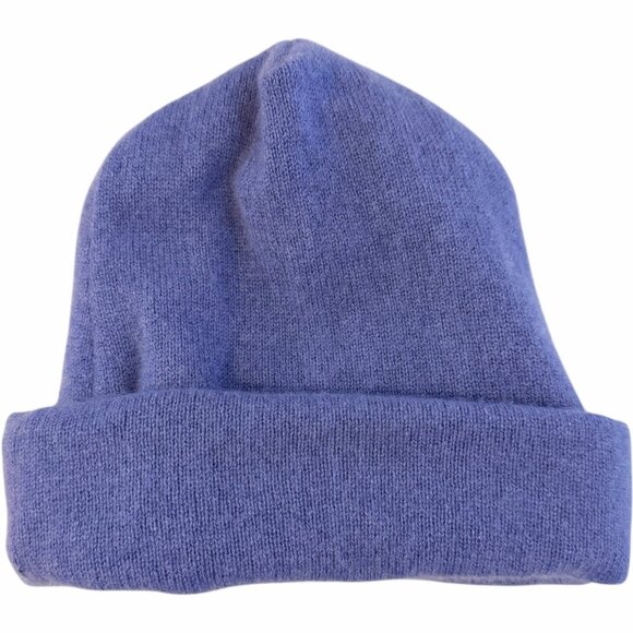 Handmade Upcycled 100% Cashmere Beanie Hat Soft Cozy Winter Knit Cap Lavender - Picture 4 of 8